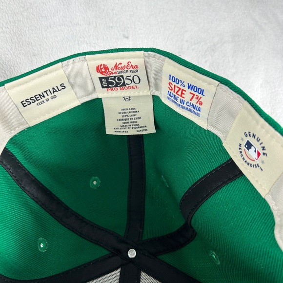Fear of God x New Era MLB 59FIFTY Orange Green Fitted Hat 7 3/8 - Picture 5 of 6